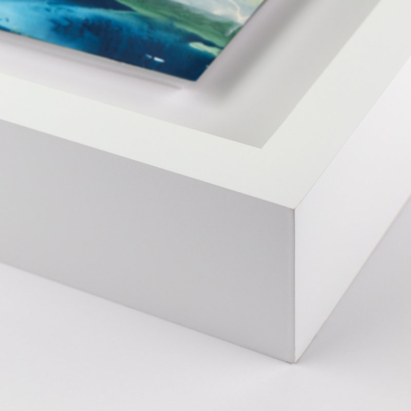 Ocean Water IV Print by Kim Whiteside, 18" H x 24" W x 1.5" D, White