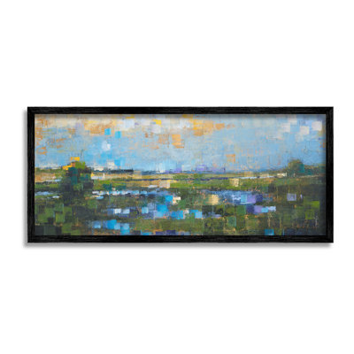 Bb-883_CN " Brushed River Landscape " by Liz Jardine on Canvas