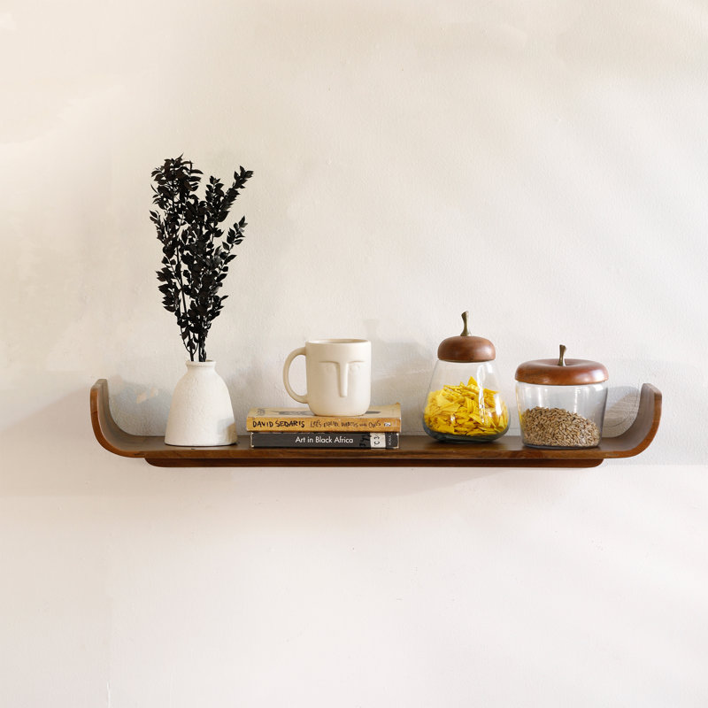 Tablettes murales flottantes en bois Sephine