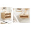 Rattan Floating Entryway Console Table