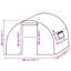  Greenhouse Replacement Cover (4.5 M²) 300X150x200 Cm Green