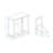 Two-Compartment Tilt-Out Laundry Sorter Cabinet - White MDF Laundry Storage with Removable Bags, Space-Saving Laundry Organizer for Home Laundry Room