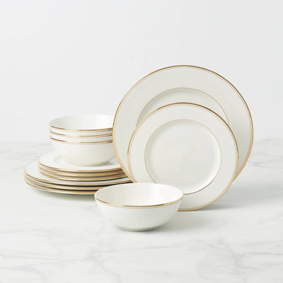 Lenox Federal Gold 12-Piece Dinnerware Set