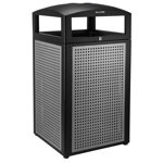 Steel 40 Gallon Outdoor Commercial Trash Can with Ashtray Lid