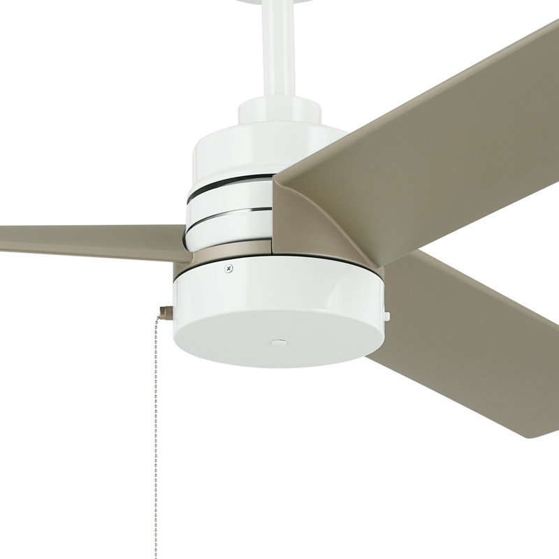 52 Inch Spyn Lite Fan in Blades, White, Silver