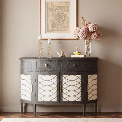 Console en bois massif de style américain