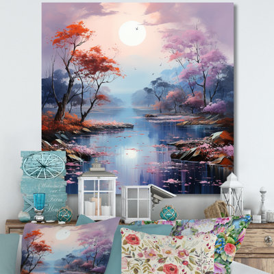 «Mystical Lakes Charm», impression sur toile