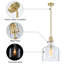 Luminaire suspendu en verre martelé 1 lumière-112022193