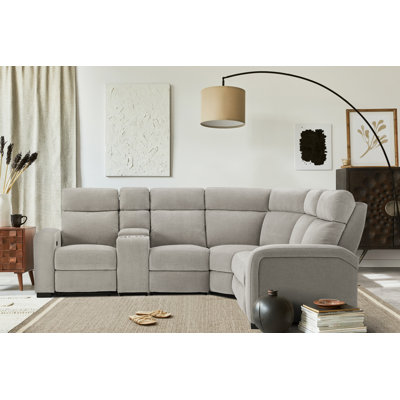 Latitude Run® 6 - Piece Upholstered Reclining Sectional | Wayfair