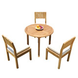 Elian Outdoor 4 - Piece Teak Dining Set
