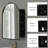 Arched Recessed Medicine Cabinet Mirror-114309790