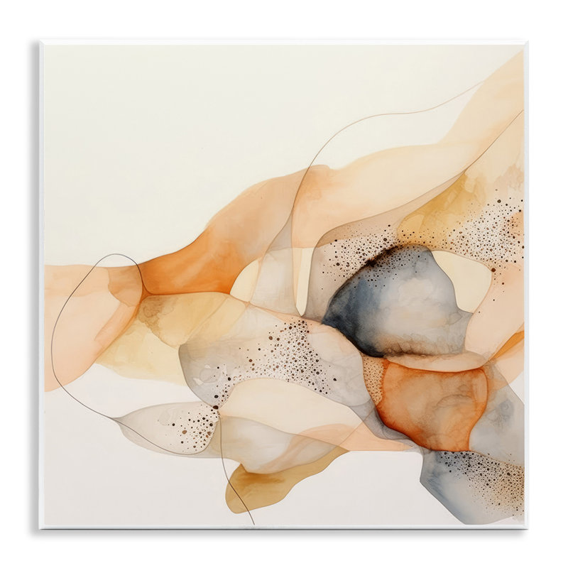Art mural abstrait en cascade fluide par Irena Orlov