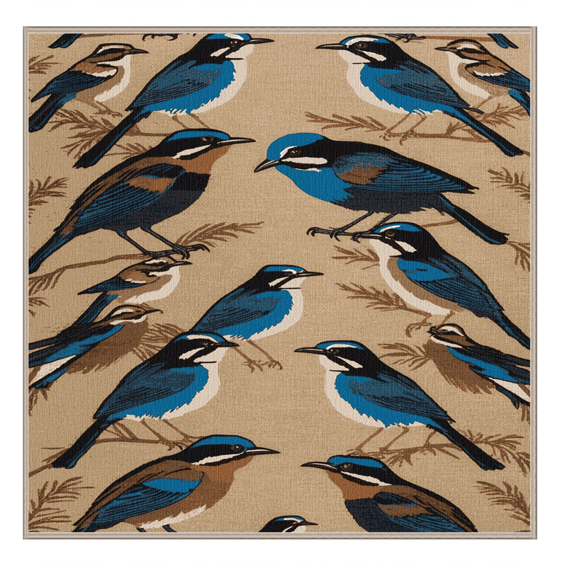  Tapis lavable superbe fée des oiseaux, Rectangulaire 2 pi x 3 pi