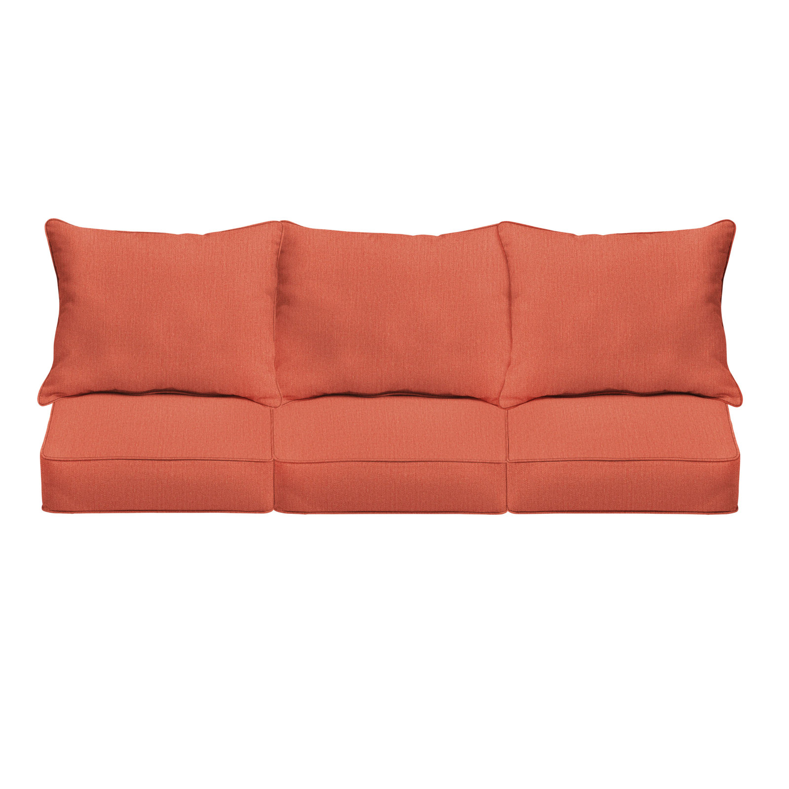 Davana Outdoor Sofa, 27" W x 23" D, Canvas Persimmon Sunbrella® Canvas