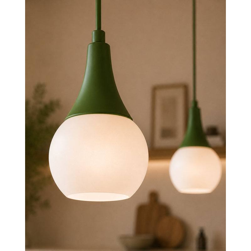 LACRIMA KHAKI 1-LIGHT PENDANT, 50, 2