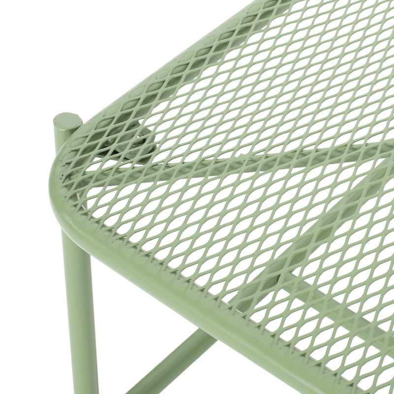 Table d'appoint H 13,47 po pour l'extérieur - modèle, fer, conception en maille, maille en fer pour mobilier de jardin, plaisir dans la cour, intempéries