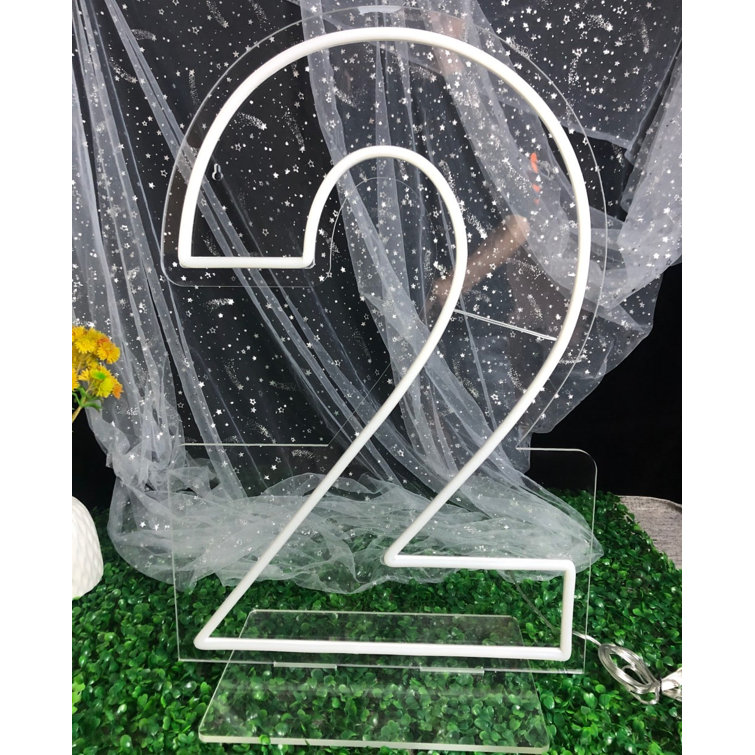 Fashion And Fascinating 24″ Tall Number Neon Sign【2】 