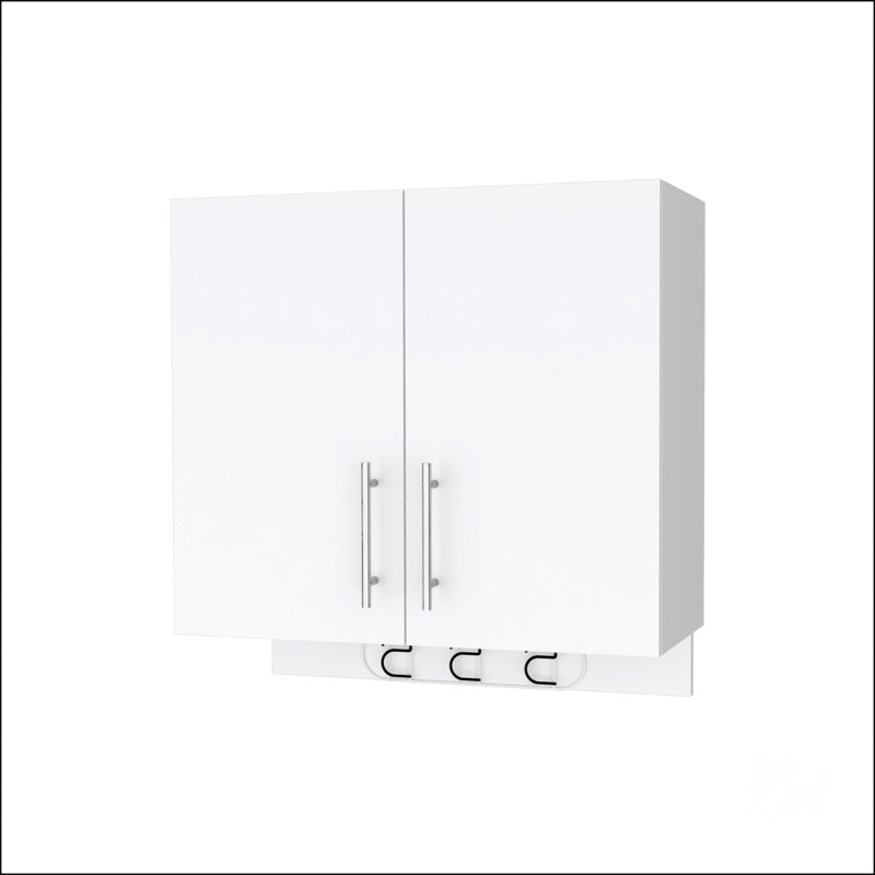 2-Door 2-Shelf Wall Storage Cabinet