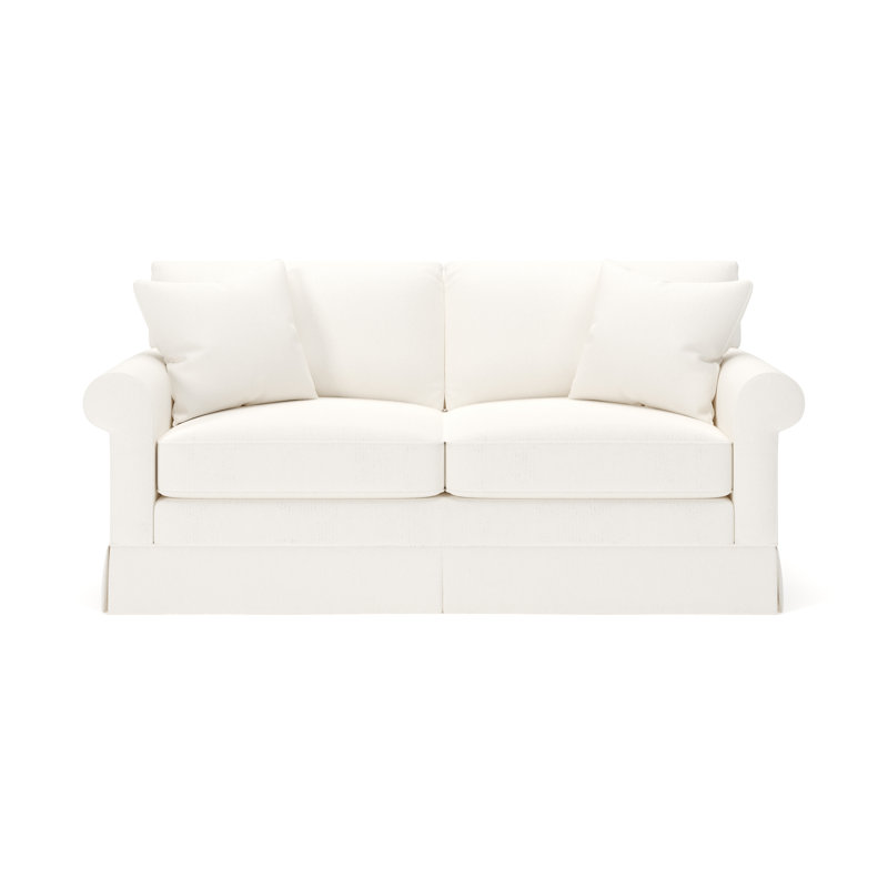 Friedman 83" Upholstered Queen Sleeper Sofa, Apollo Alpaca