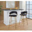 Tabourets de bar en métal à hauteur fixe 30 po avec repose-pieds rond Loehr-129937257-100480872-100480871