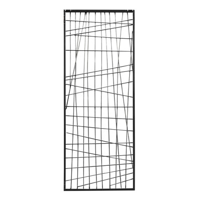 Distressed Metal Wall Artwork - Black For A Bold Interior Statement Decoration