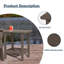 Highland Dunes HDPE Adirondack Side Table-627367369-627367370