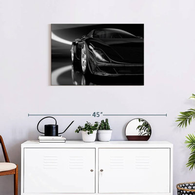 Voiture de sport noire Mehar Pitch