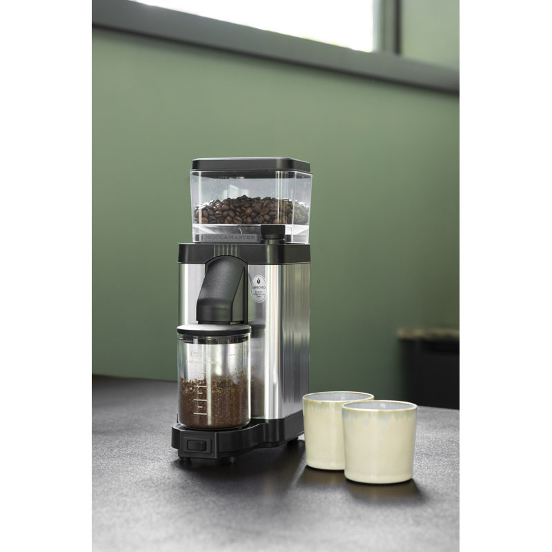 Moccamaster Electric Burr Coffee Grinder, Polished Silver