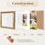 Cadre photo rétro 12 x 12 avec passe-partout 8 x 8, élégant cadre rétro 12 x 12 pour affichage mural, paquet de 1-13027166