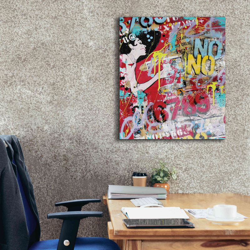 «Morning at Tiff's 2» par David Drioton, estampe numérique sur toile, H 30 po x l 26 po x P 1,5 po