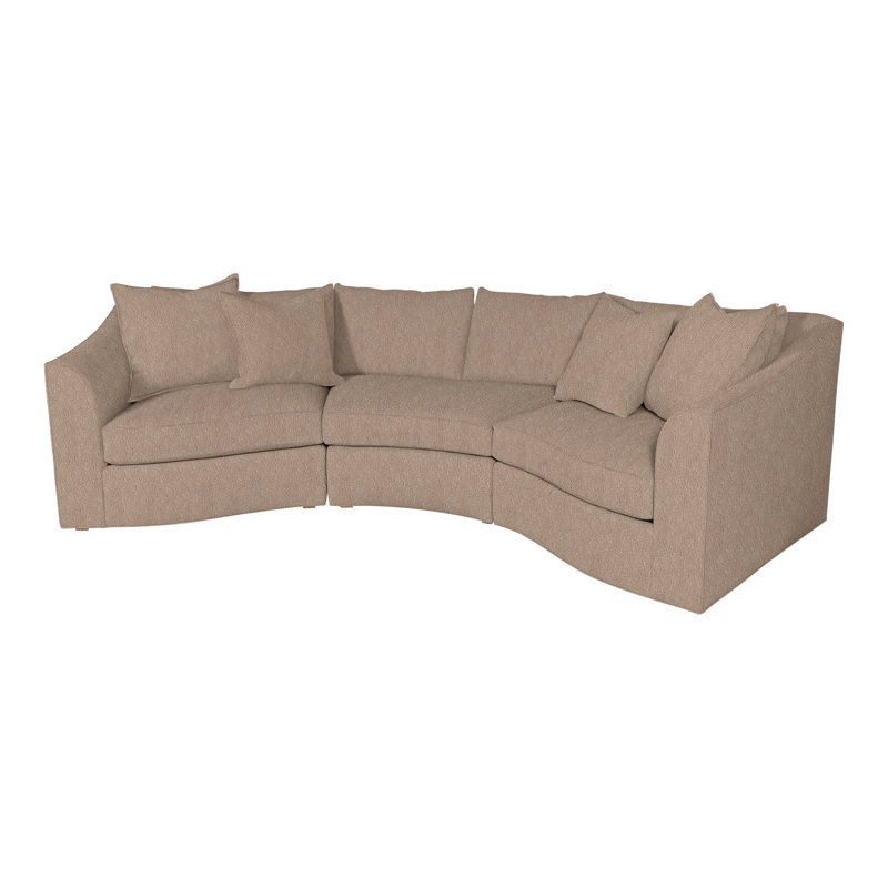 Canapé modulaire 3 pièces Vanguard, Champignon Navada, Hampton