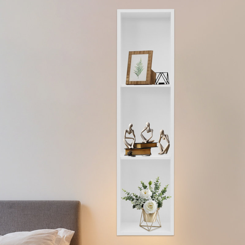 3-Tier Stainless Steel Wall Mounted Required Bathroom Shelves, White