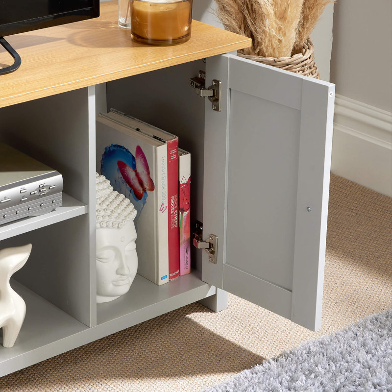 Highbridge 2 Door Entertainment TV Unit, Grey