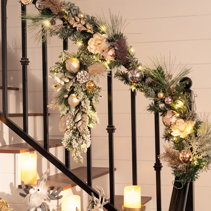 73.91cm Lighted Faux Garland with Lights