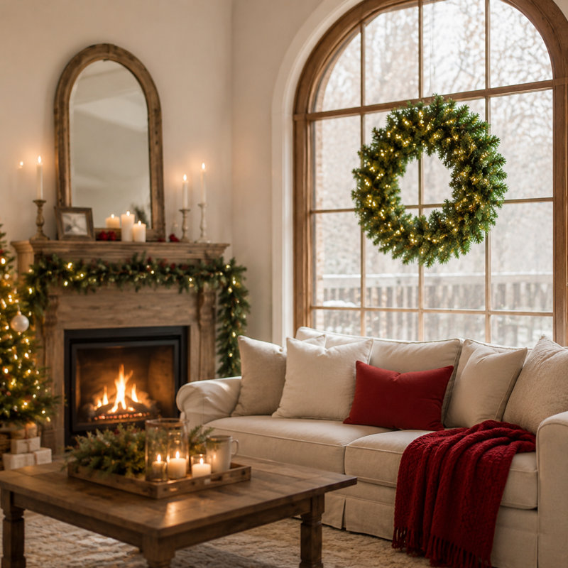 Faux 50cm Wreath