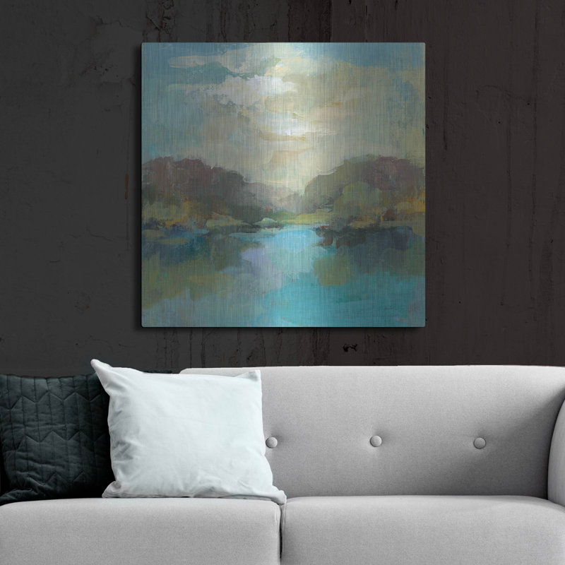 «Mini Landscape» par Silvia Vassileva, art mural en métal, H 36 po x l 36 po
