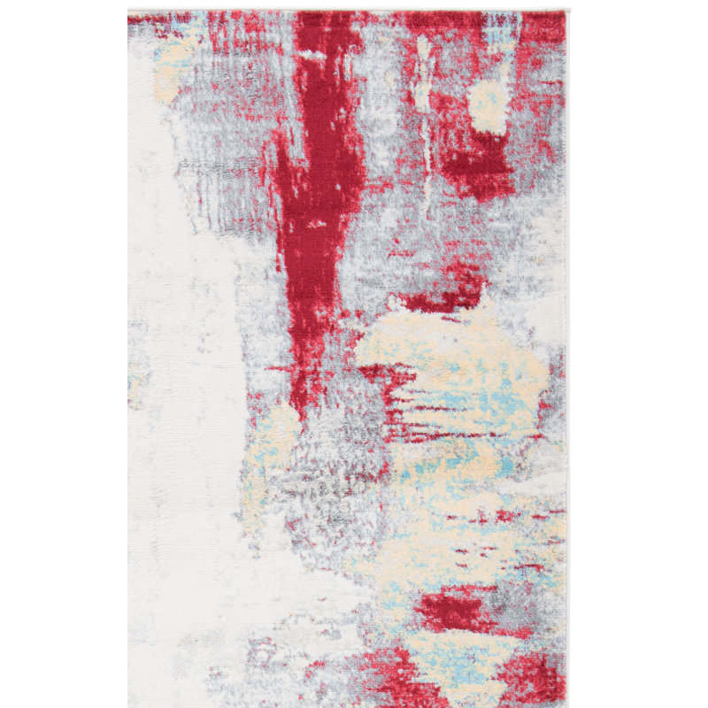 Rudi 100 Performance Abstract Rug, Square 6'7"