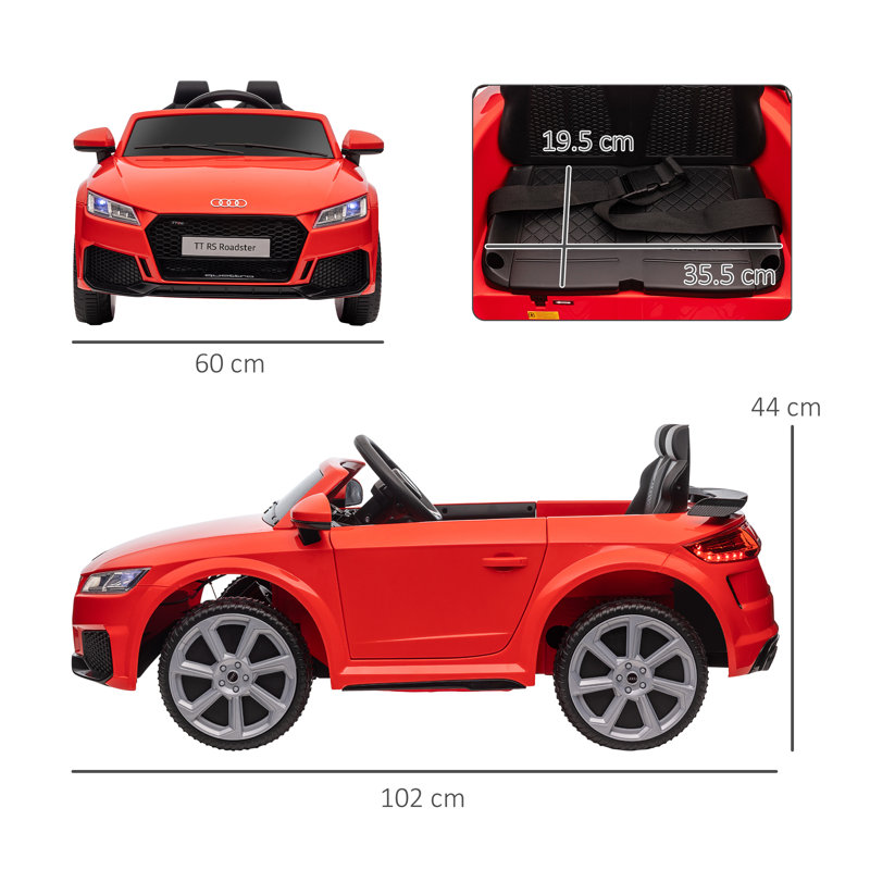Gregoire Isabelle & Max 12V 1 Seater All-Terrain Vehicles Battery Powered Ride On with Remote Control, Red