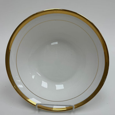 Victoria Bella 9.5" Bone Сhina Set of 4 Deep Plate, Serving Bowls, Large Salad Bowls, Fruit Bowls, Side Dishes, Pho, Pasta