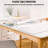  "80 X 42 Inch Clear Table Cover Protector, 2mm Thick Clear Desk Protector Table Pads, Plastic Tablecloth Table Protector For Dining Room Table"-118824087