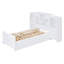 Lit plateforme en bois avec tiroirs
