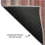 Tapis rouge Cerrito AMF543 lavable à la machine de qualité supérieure-104020158