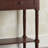 Double-Drawer Dark Cherry Wood Console Table