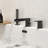 Doux Waterfall Deck-Mount Bathtub Filler Faucet with Diverter and Handheld Shower-110585241