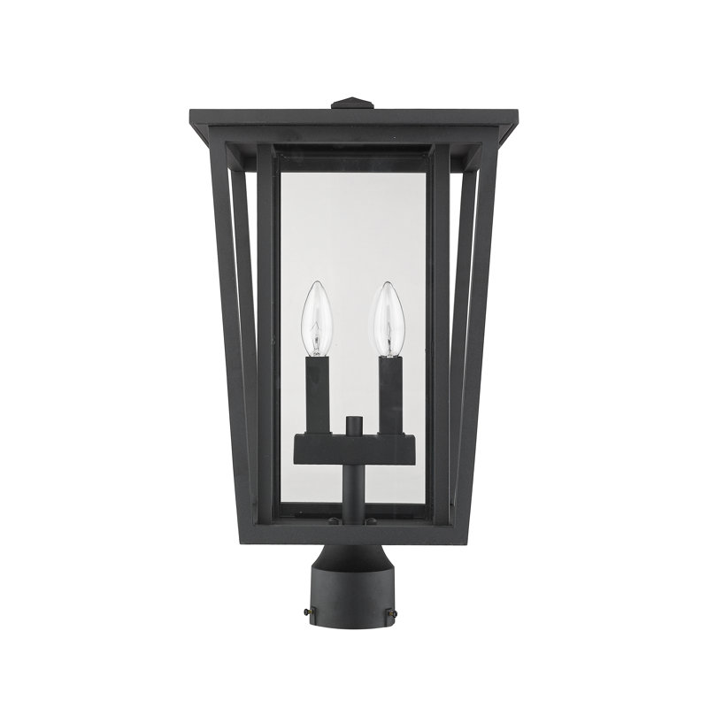 Luminaire suspendu à 2 lumières Amreet, Noir