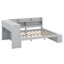 Structure de lit double en angle, lit de jour en L en bois avec armoires de rangement, armoire à chaussures-1249807935