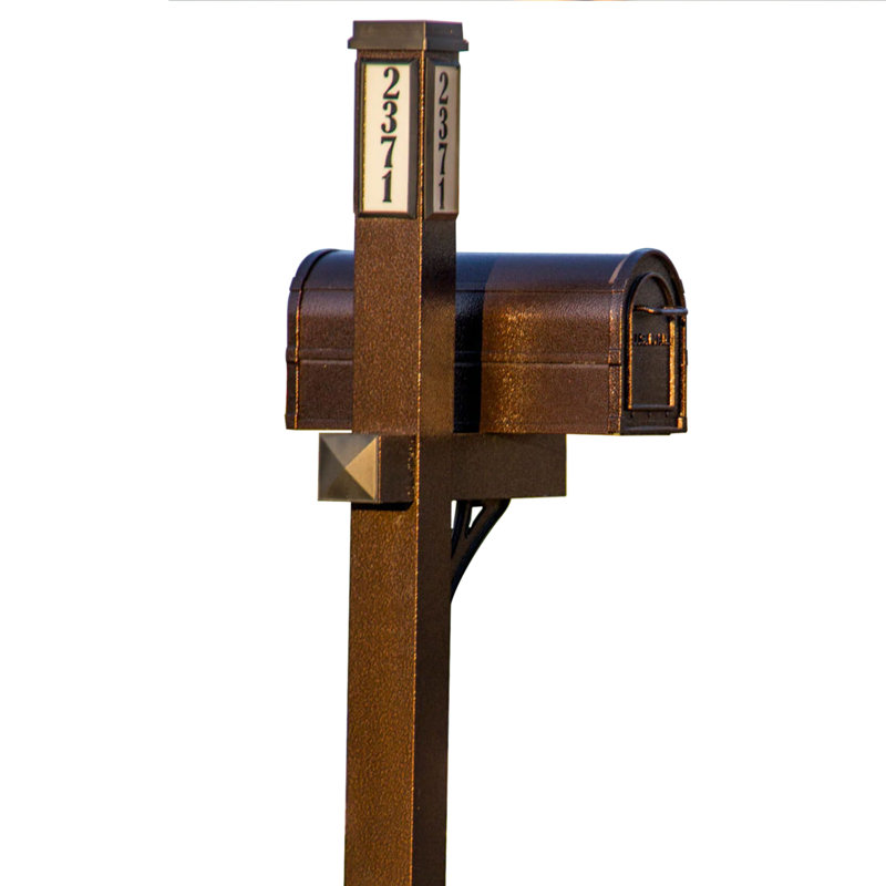 Aluminum Post Mounted Mailbox