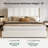 Upholstered Platform Bed Frame With 4 Storage Drawers And Wingback Headboard, No Box Spring Required, Easy Assembly-713114738-717651168