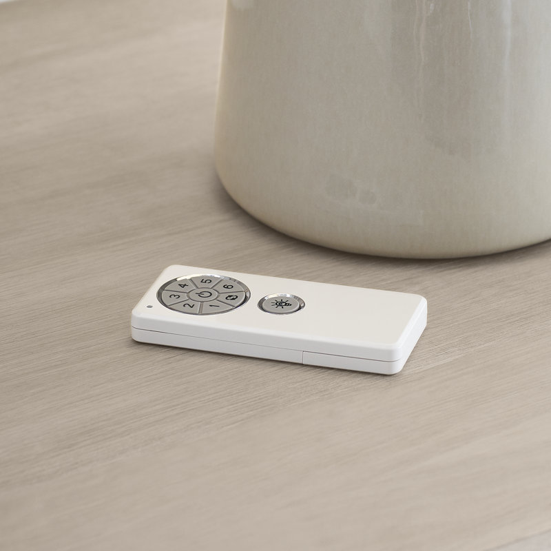 56'' Cirque LED Standard Ceiling Fan with Remote Control and Light Kit Included, Matte White