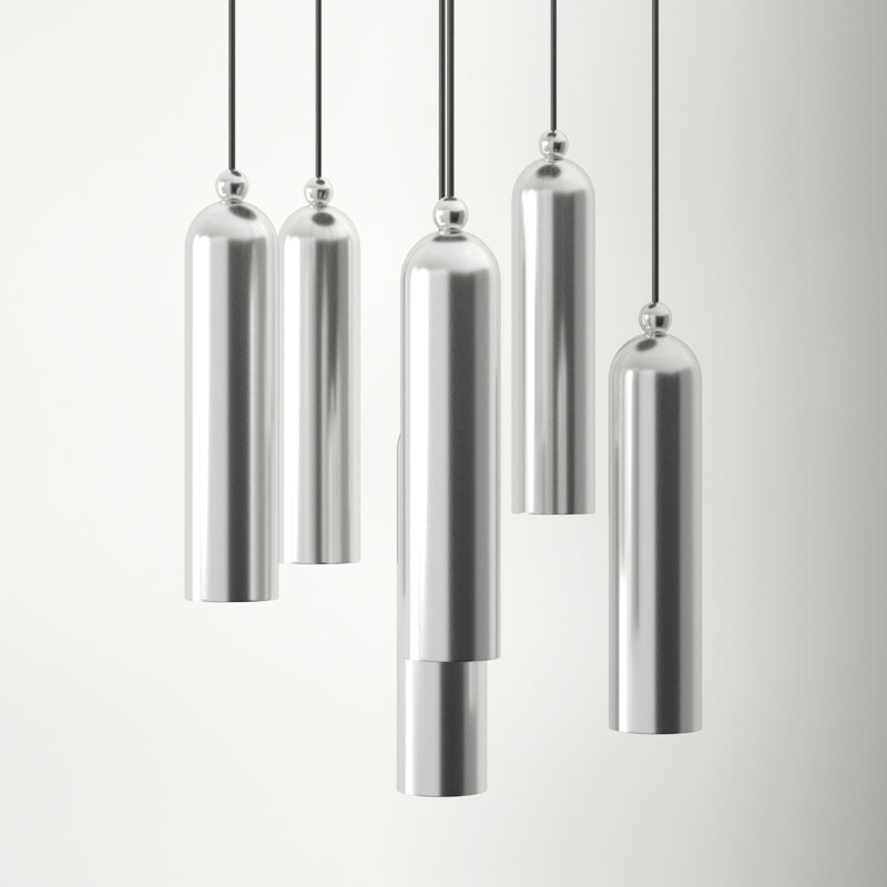 Harly 6 - Light Cluster Pendant, Brushed Nickel